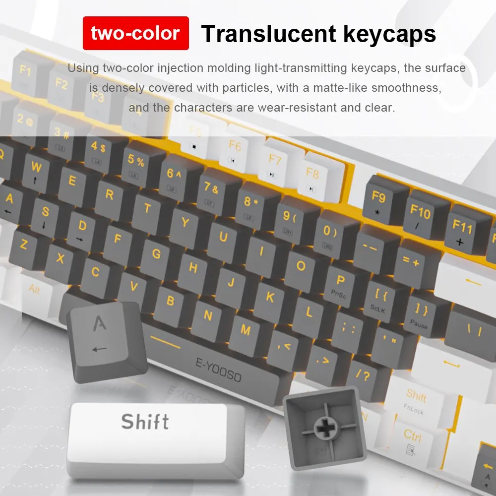 E-YOOSO Z13 USB Mechanical Gam - Gaming Keyboard E Yooso reseña y precio