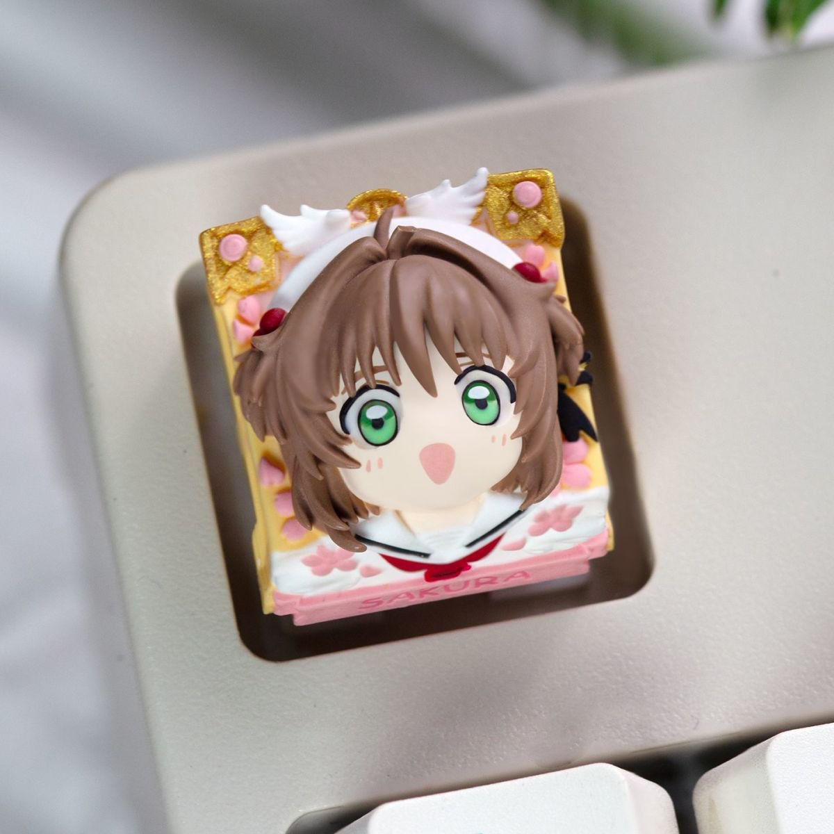 Anime Sakura Keycaps Hand-made - Gaming Keyboard Hand reseña y precio