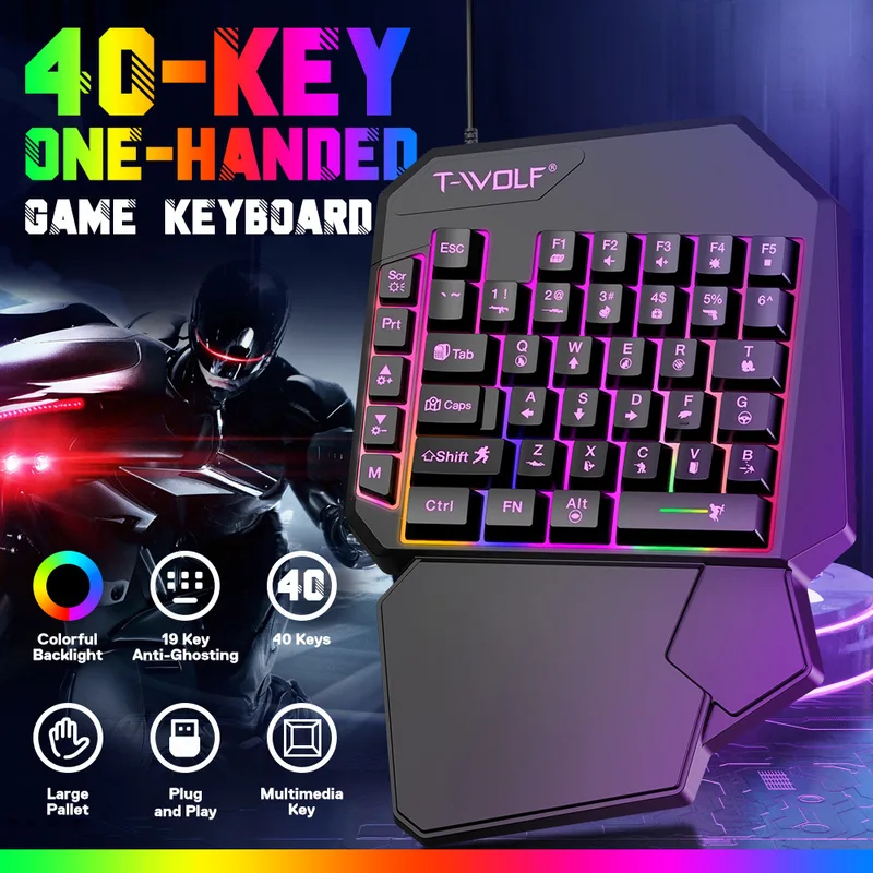 5 In 1 Set 35keys One Handedly - Gaming Keyboard 1 Hand reseña y precio