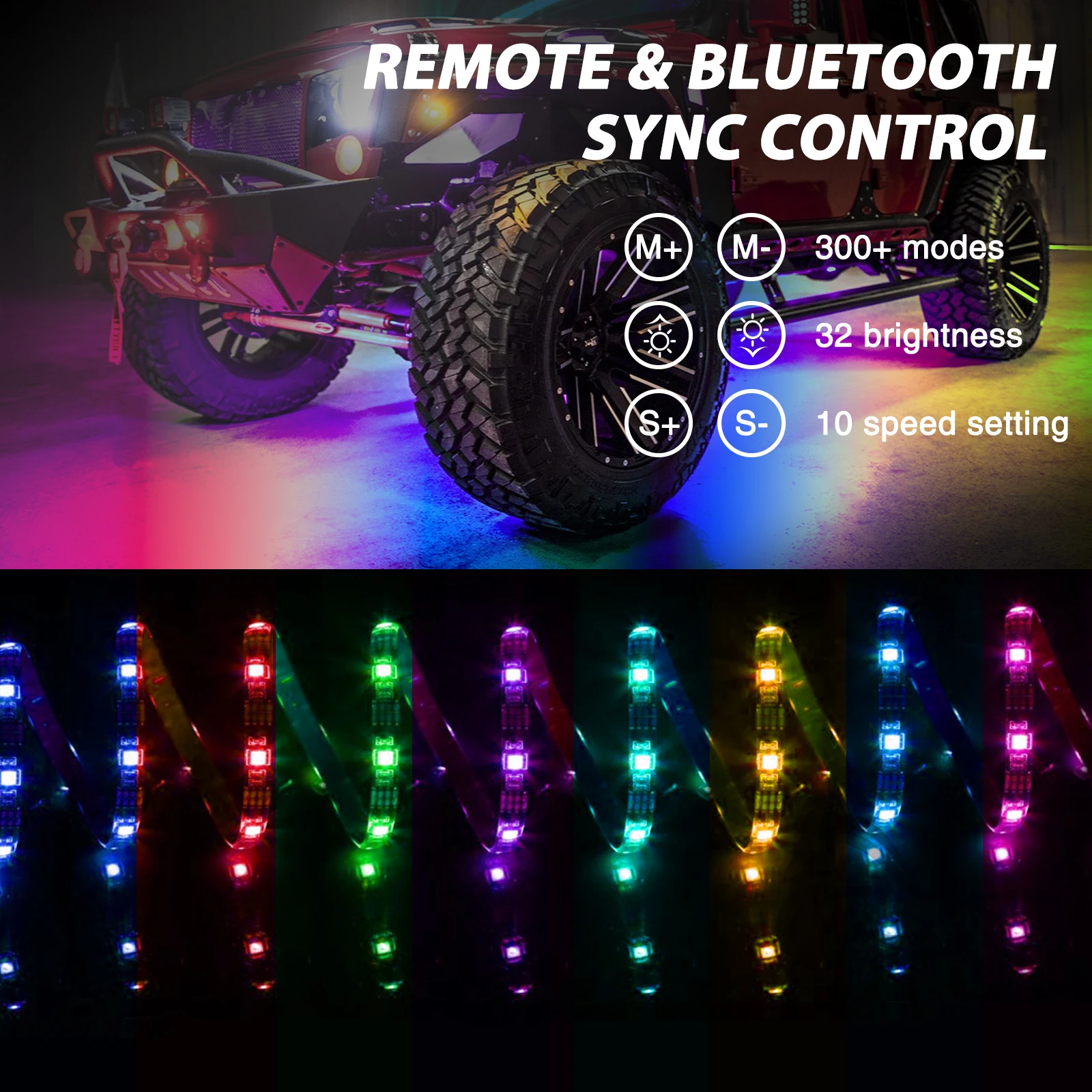 Car Flexible Underglow Strip L - Rgb Underglow Strip reseña y precio