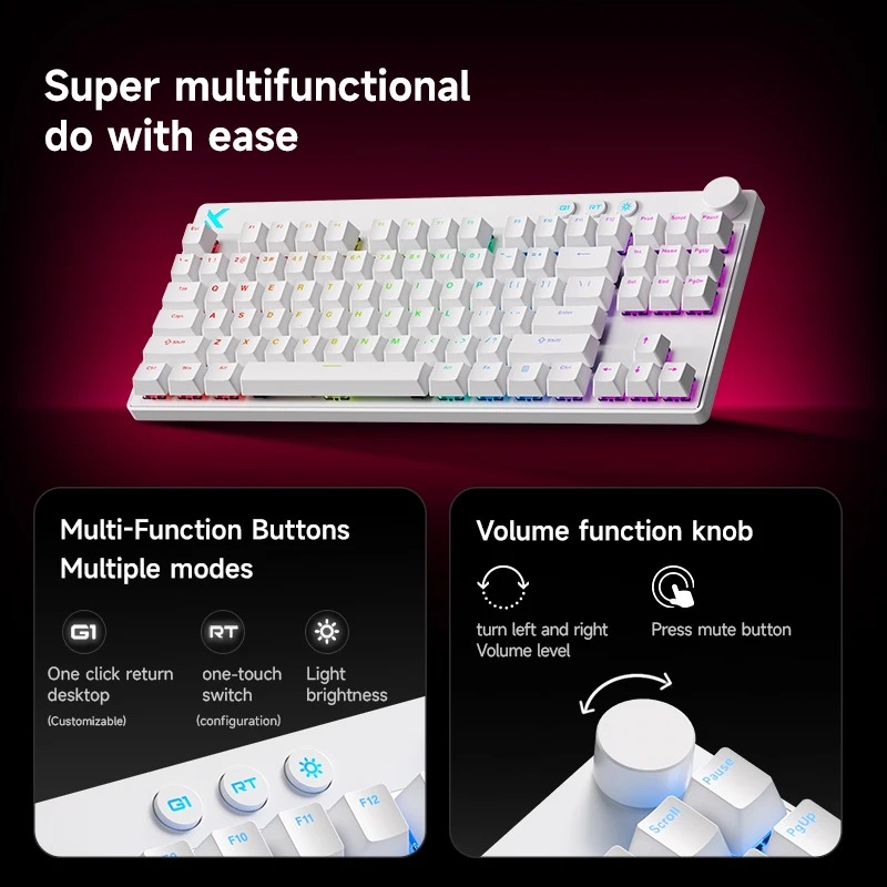 MCHOSE MIX87 Multifunctional m - Gaming Keyboard Expensive reseña y precio