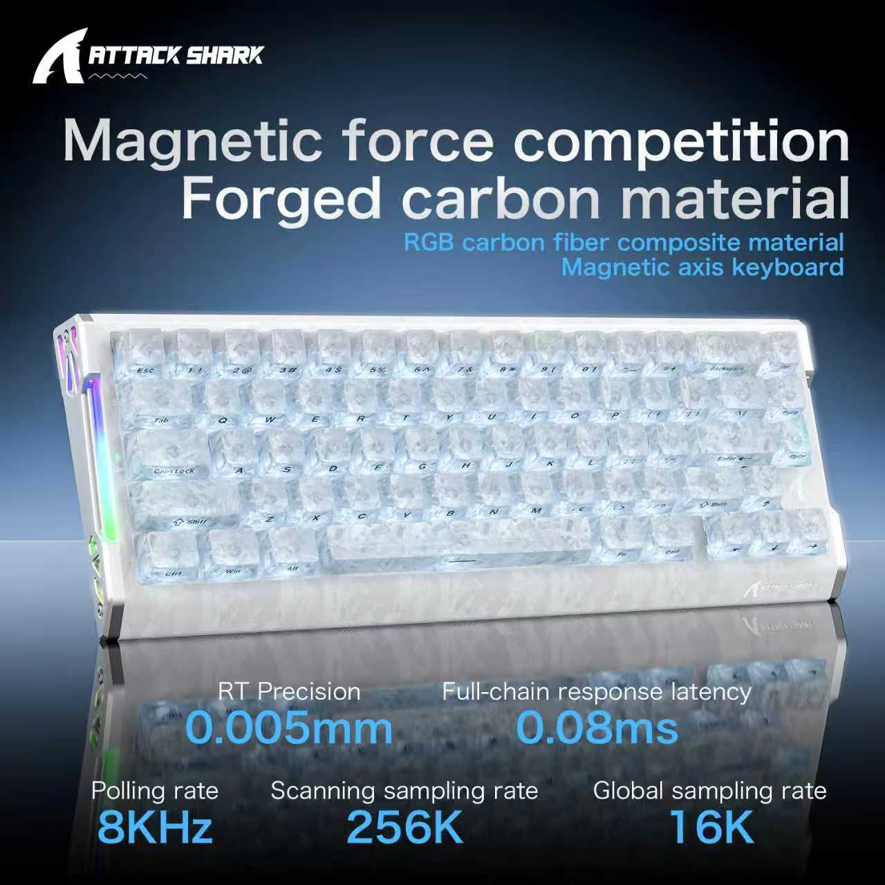 ATTACK SHARK R68 HE  magnetic  - Keyboard Gaming Mac reseña y precio