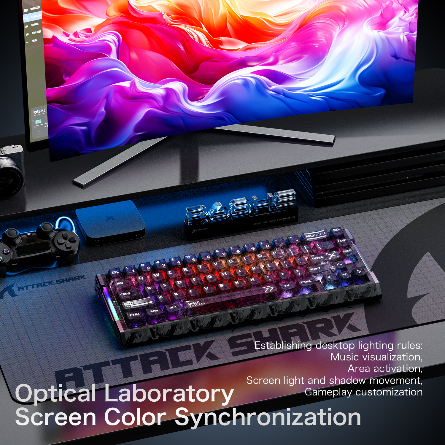 ATTACK SHARK R68 HE  magnetic  - Keyboard Gaming Mac reseña y precio