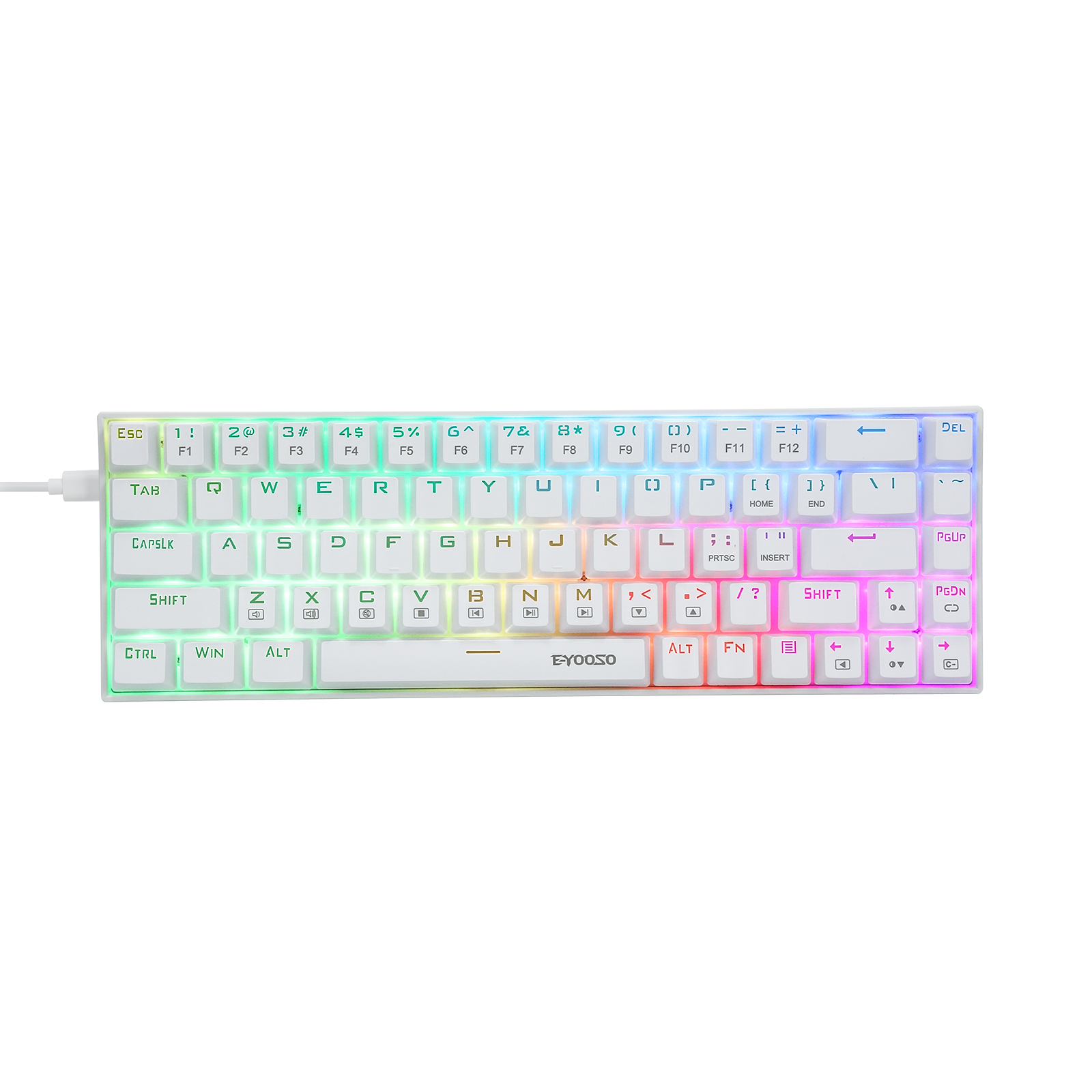Z-686 60% Mini Mechanical Gami - Gaming Keyboard E Yooso reseña y precio