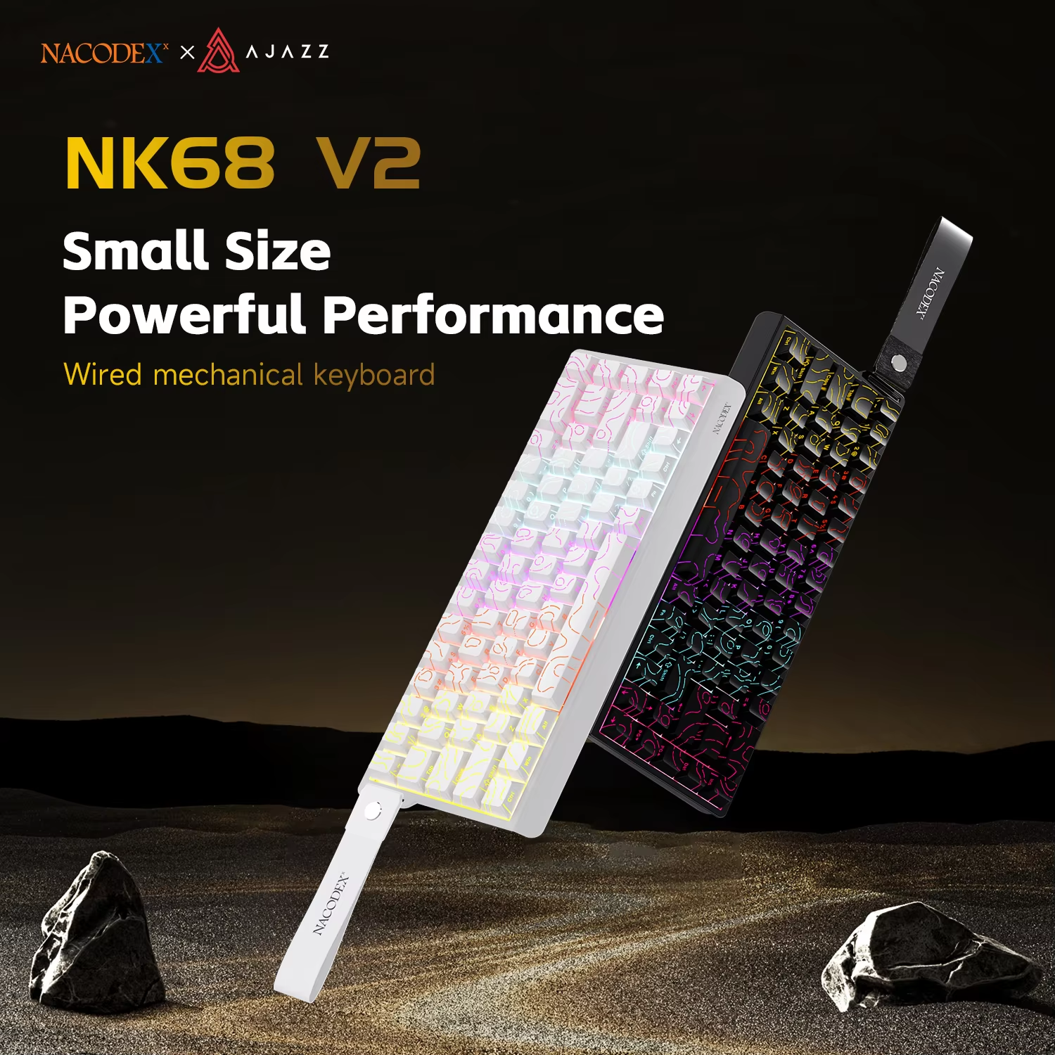 AJAZZ NK68V2 Single-Mode Wired - Keyboard Gaming Transparent reseña y precio