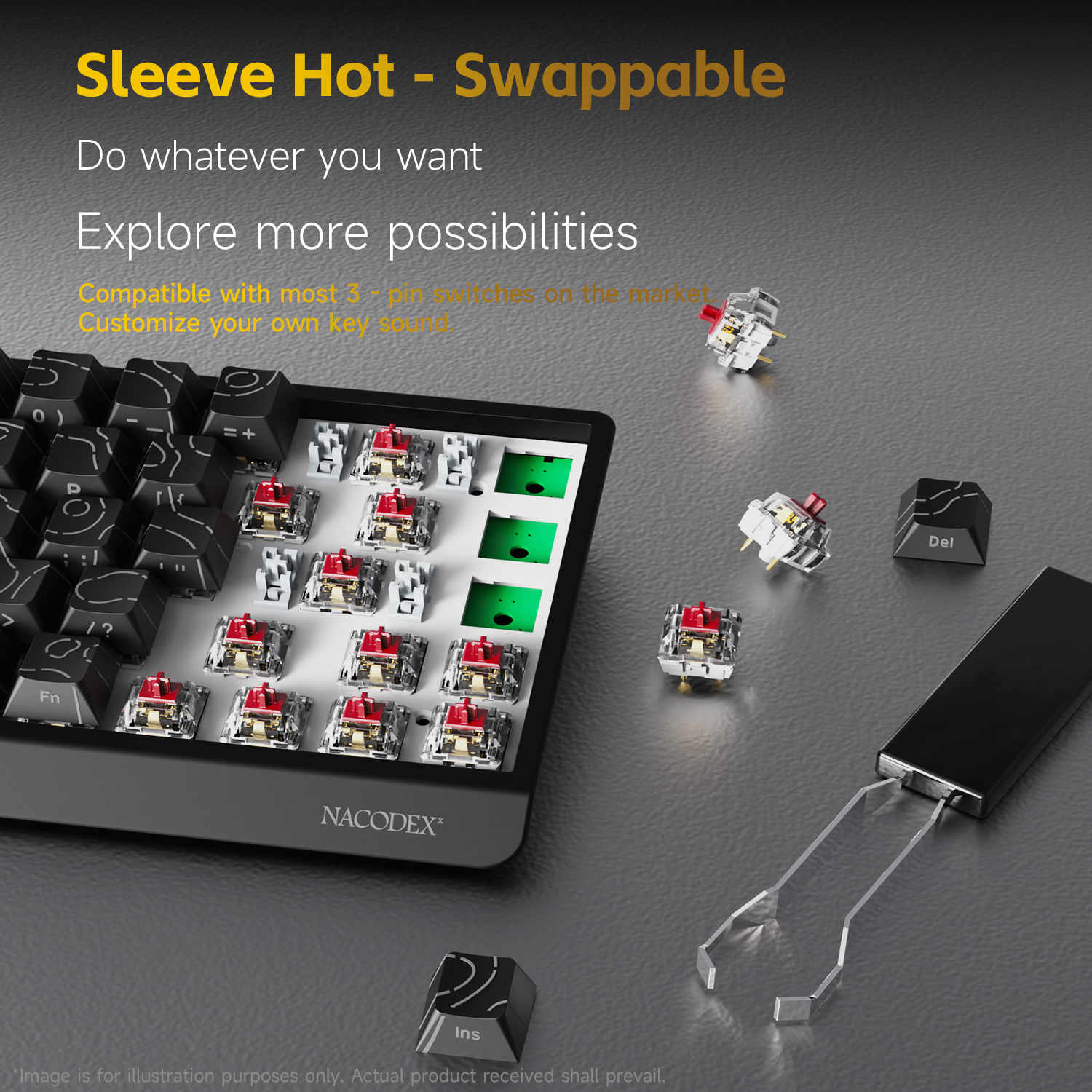 AJAZZ NK68V2 Single-Mode Wired - Keyboard Gaming Transparent reseña y precio