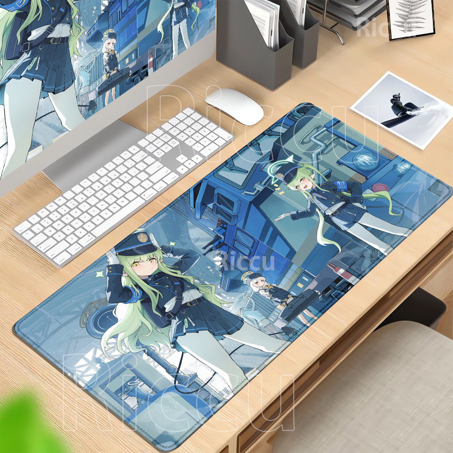 Gaming Mousepad Blue Archive H - Gaming Keyboard Typewriter reseña y precio