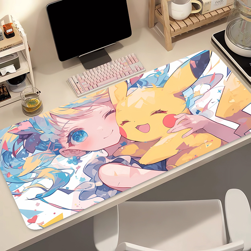Anime Mouse Pad 90x40cm Pokemo - Gaming Keyboard Typewriter reseña y precio