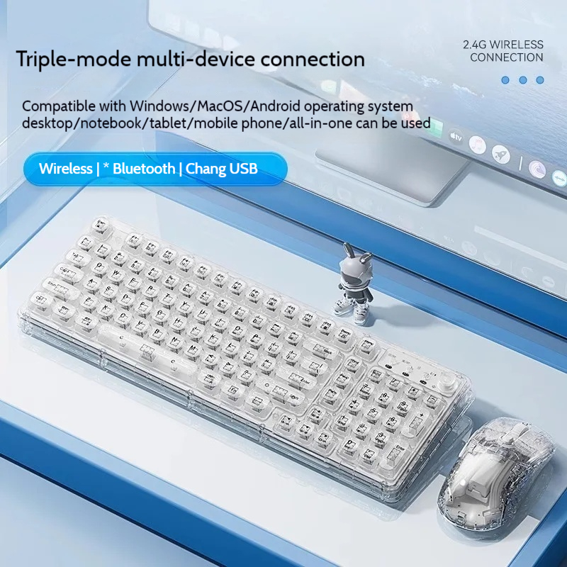 Leilin Z99 Ice Transparent Wir - Keyboard Gaming Transparent reseña y precio