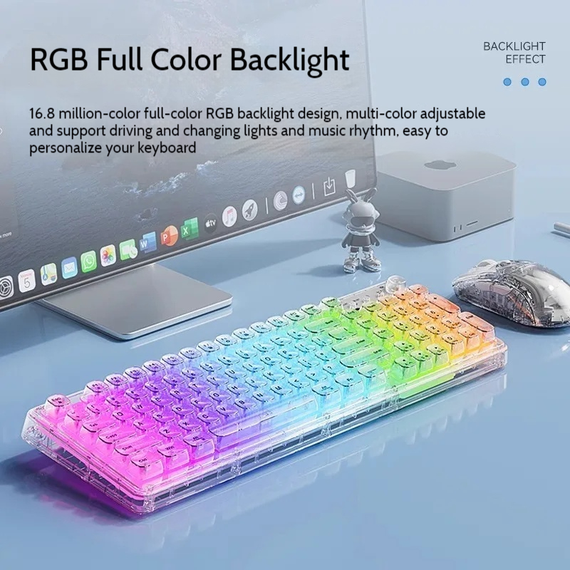 Leilin Z99 Ice Transparent Wir - Keyboard Gaming Transparent reseña y precio