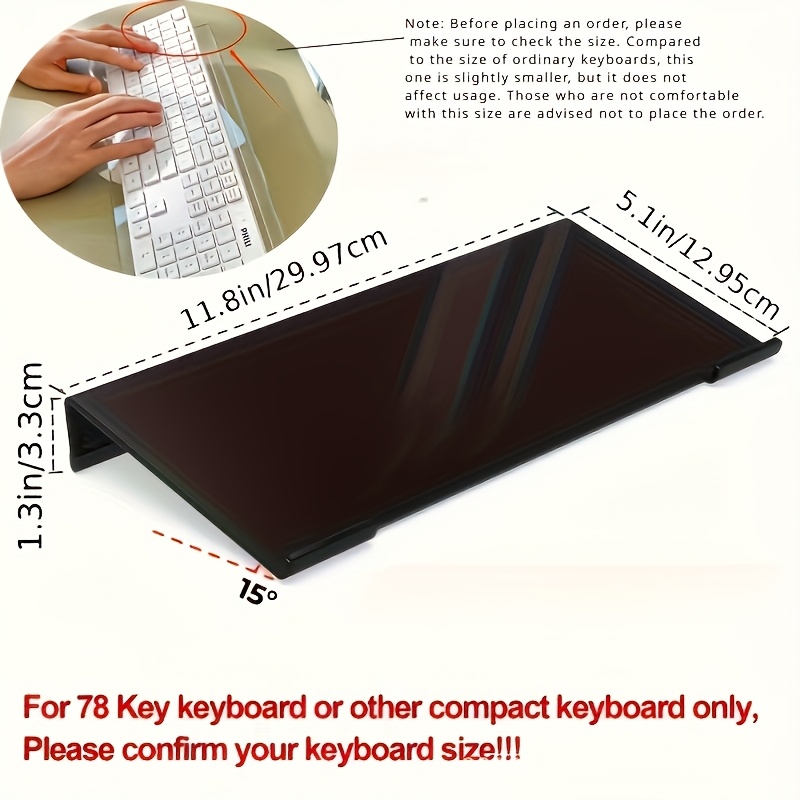 Acrylic keyboard stand, transp - Keyboard Gaming Transparent reseña y precio