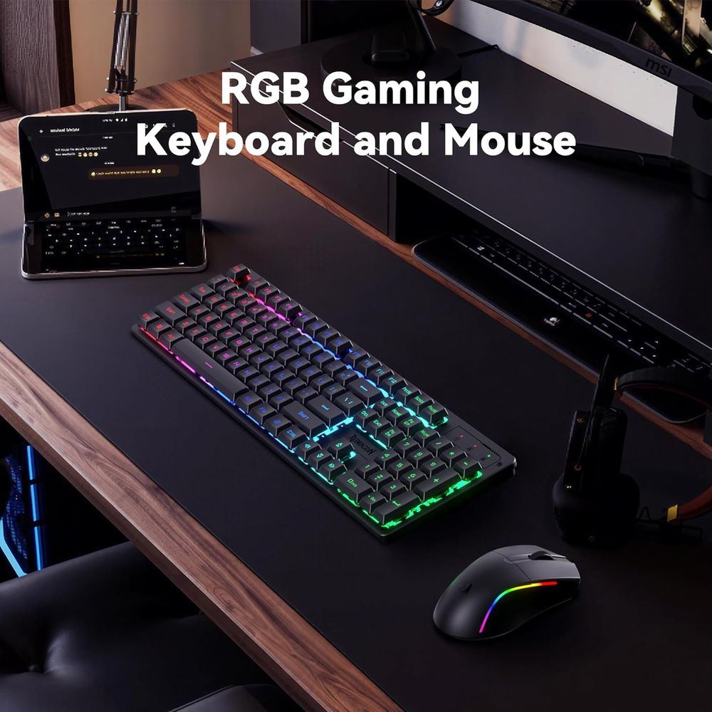 Wireless RGB Gaming Keyboard a - Gaming Keyboard Mouse Combo reseña y precio