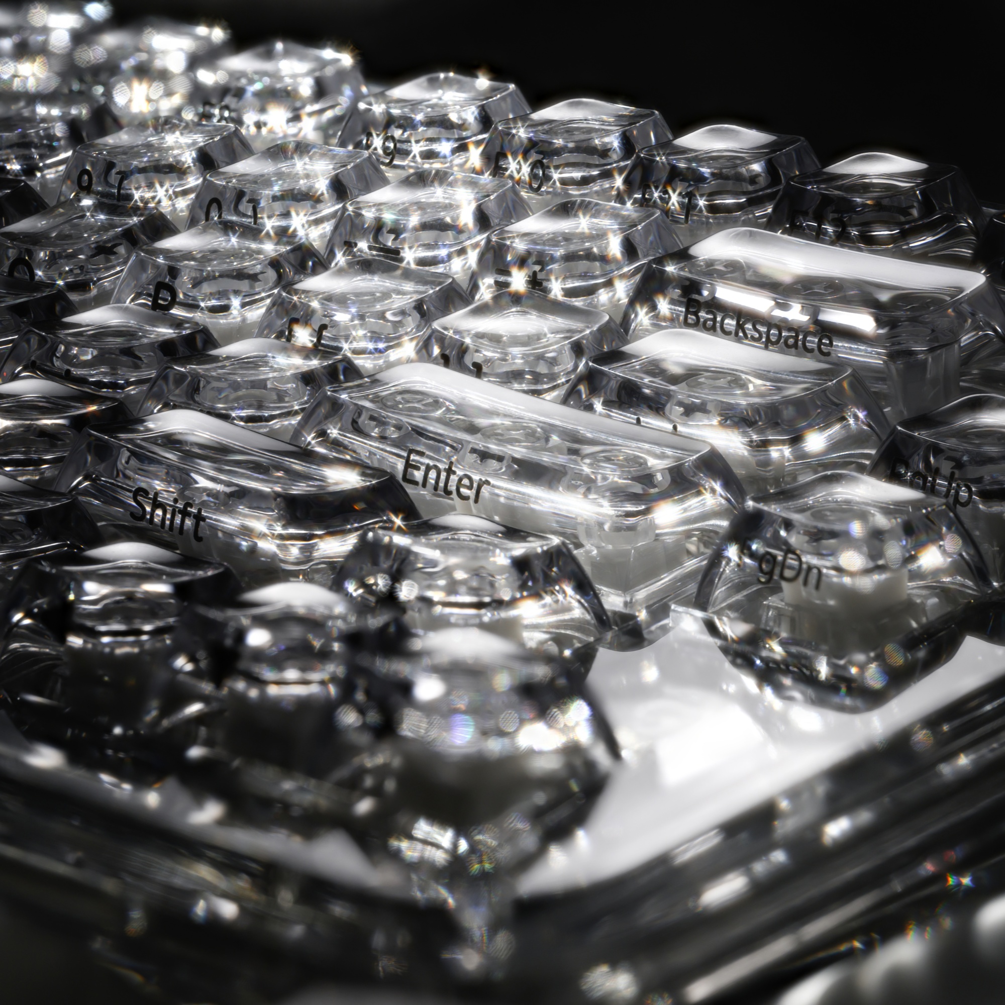 XVX Crystal Transparent SA Pro - Gaming Keyboard Typewriter reseña y precio
