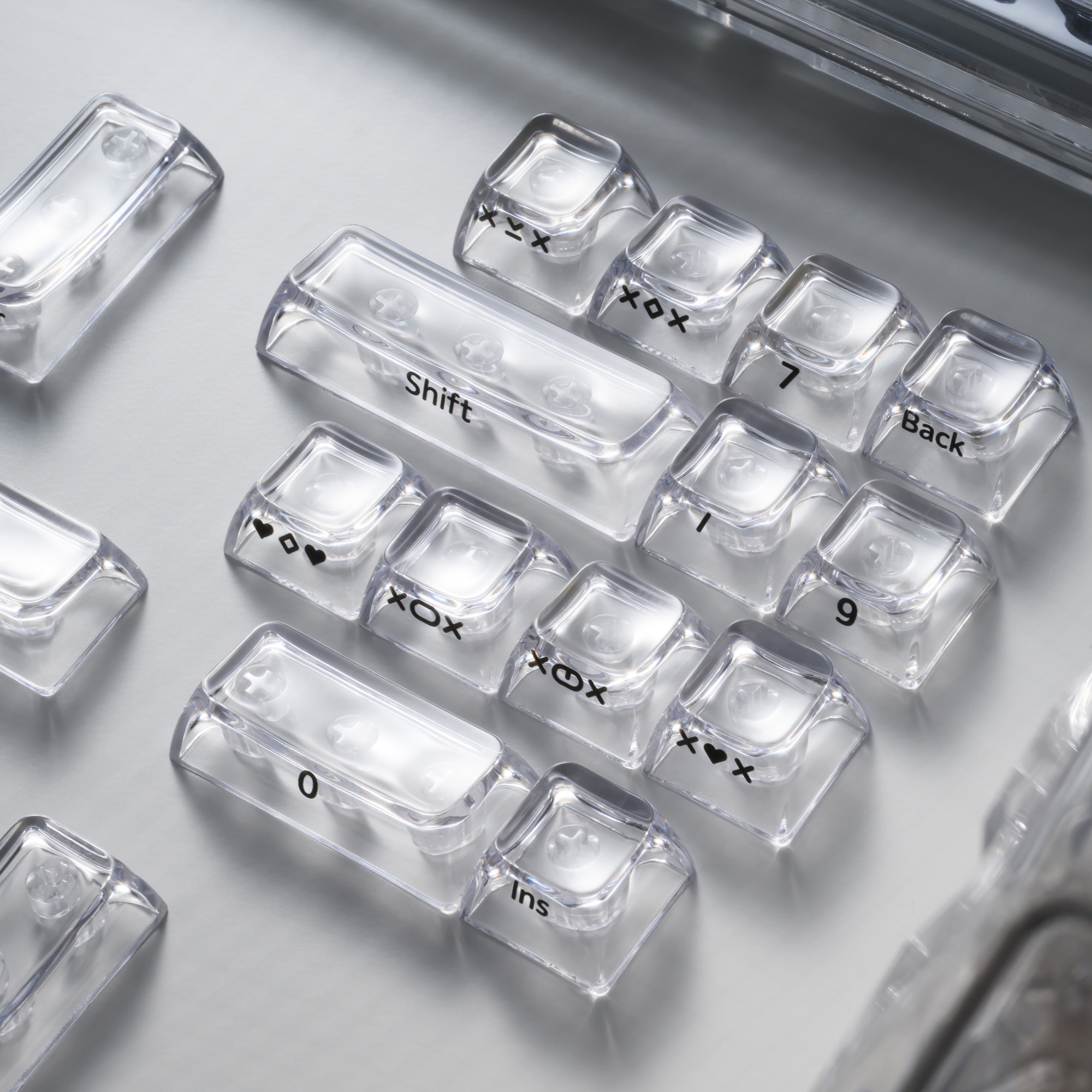 XVX Crystal Transparent SA Pro - Gaming Keyboard Typewriter reseña y precio