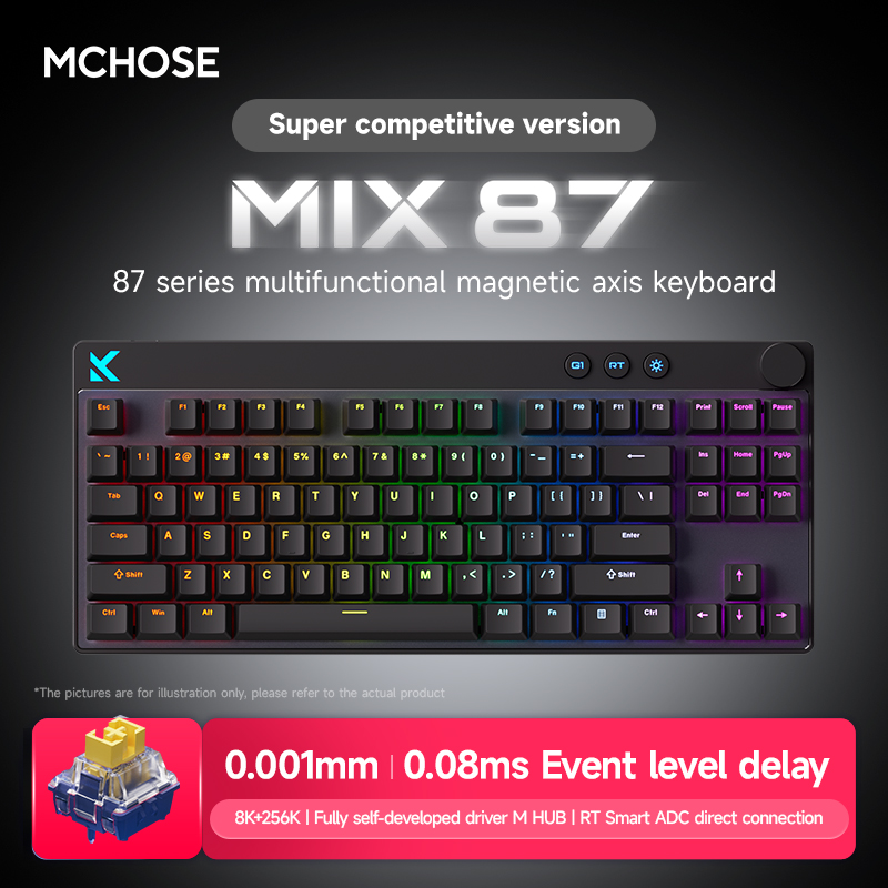MCHOSE MIX87 Magnetic Axis Key - Gaming Keyboard Expensive reseña y precio