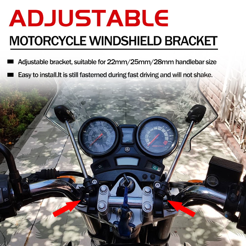 Motorcycle Adjustable Windshie - Gasket Mount Kit reseña y precio