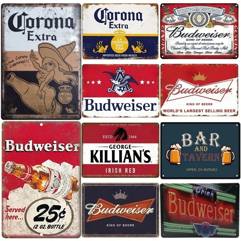 Metal Tin Poster Beer Metal Si - Brass Weight Plate reseña y precio