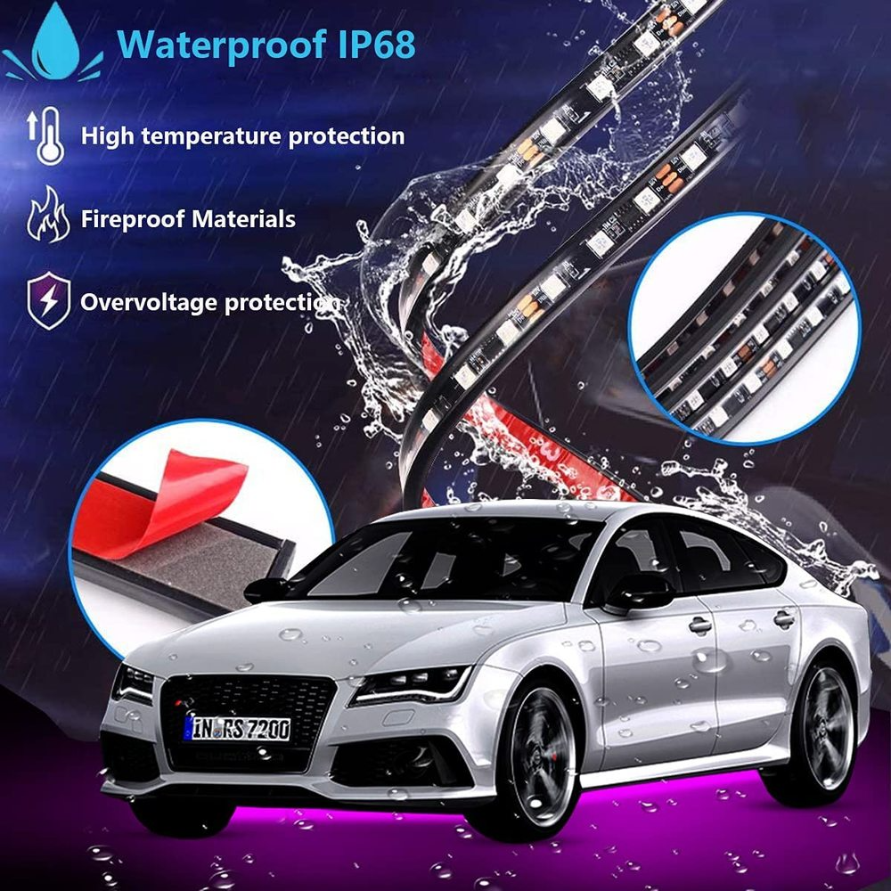 Neon LED Car Bottom Underglow  - Rgb Underglow Strip reseña y precio