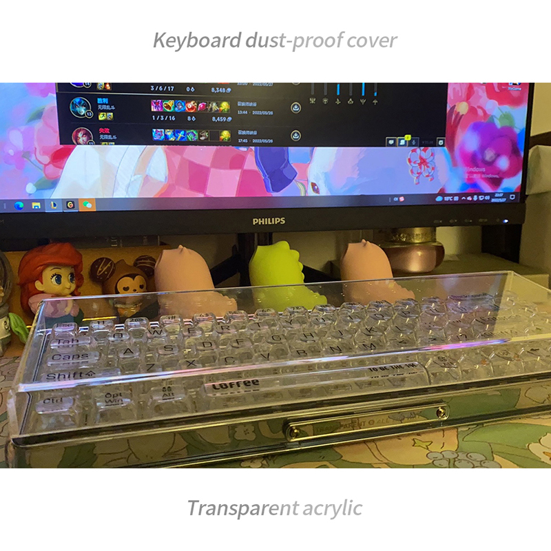 Acrylic Keyboard Clear Protect - Keyboard Gaming Transparent reseña y precio