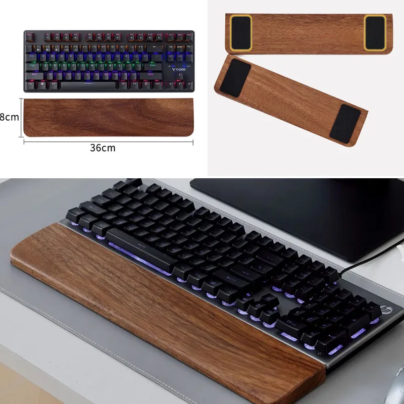 Solid Wood Keyboard Palm Rest  - Gaming Keyboard Mouse Combo reseña y precio