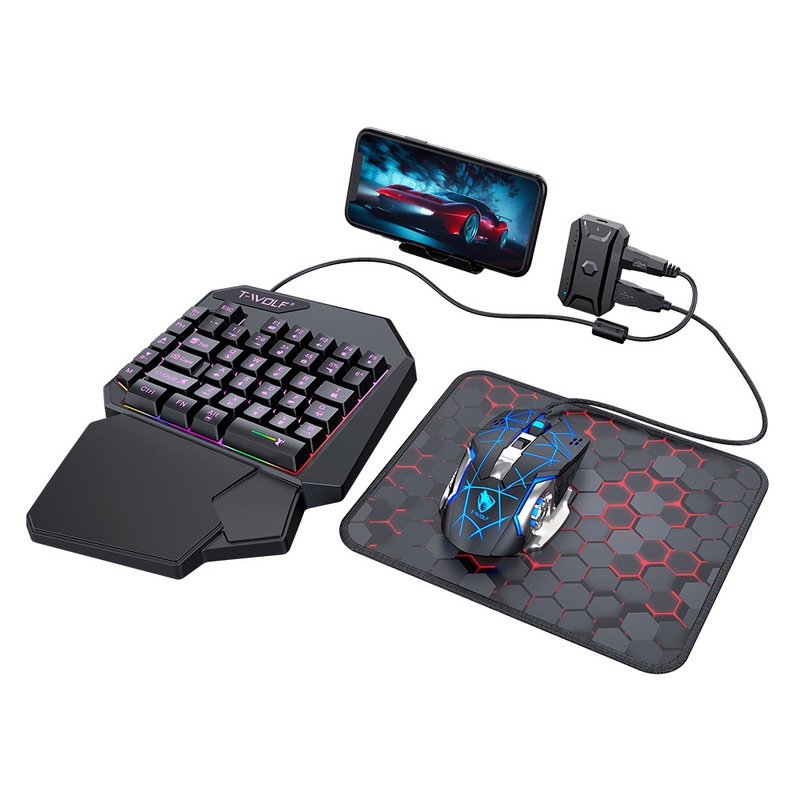 T-Wolf Tf950 5 In 1 One Handed - Gaming Keyboard 1 Hand reseña y precio