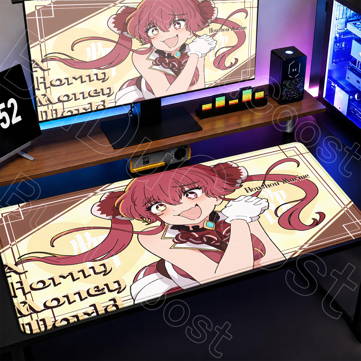 Hololive Cute Girl Houshou Mar - Gaming Keyboard Typewriter reseña y precio