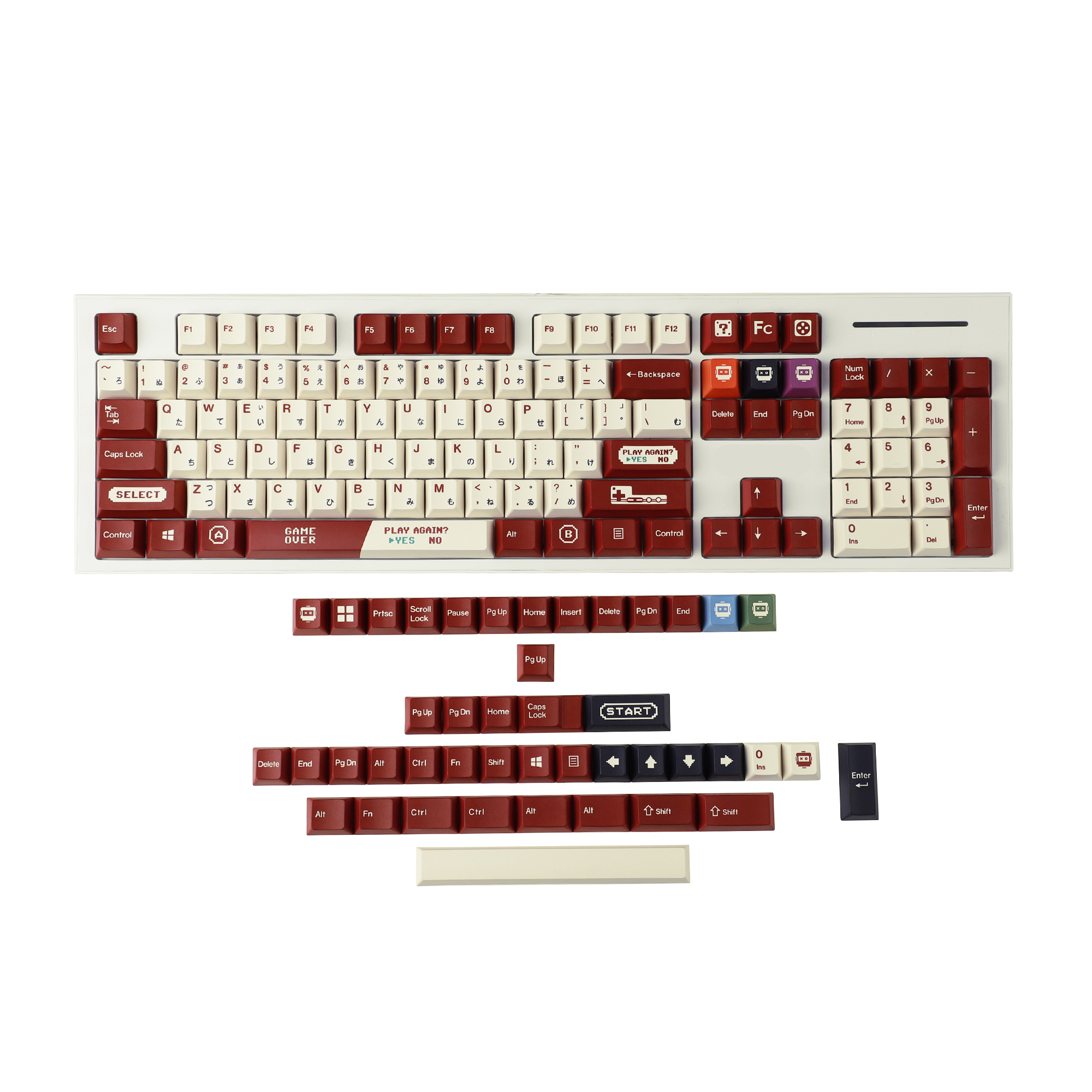 Gameboy Retro Red Beige Dye Su - Gaming Keyboard Tkl reseña y precio