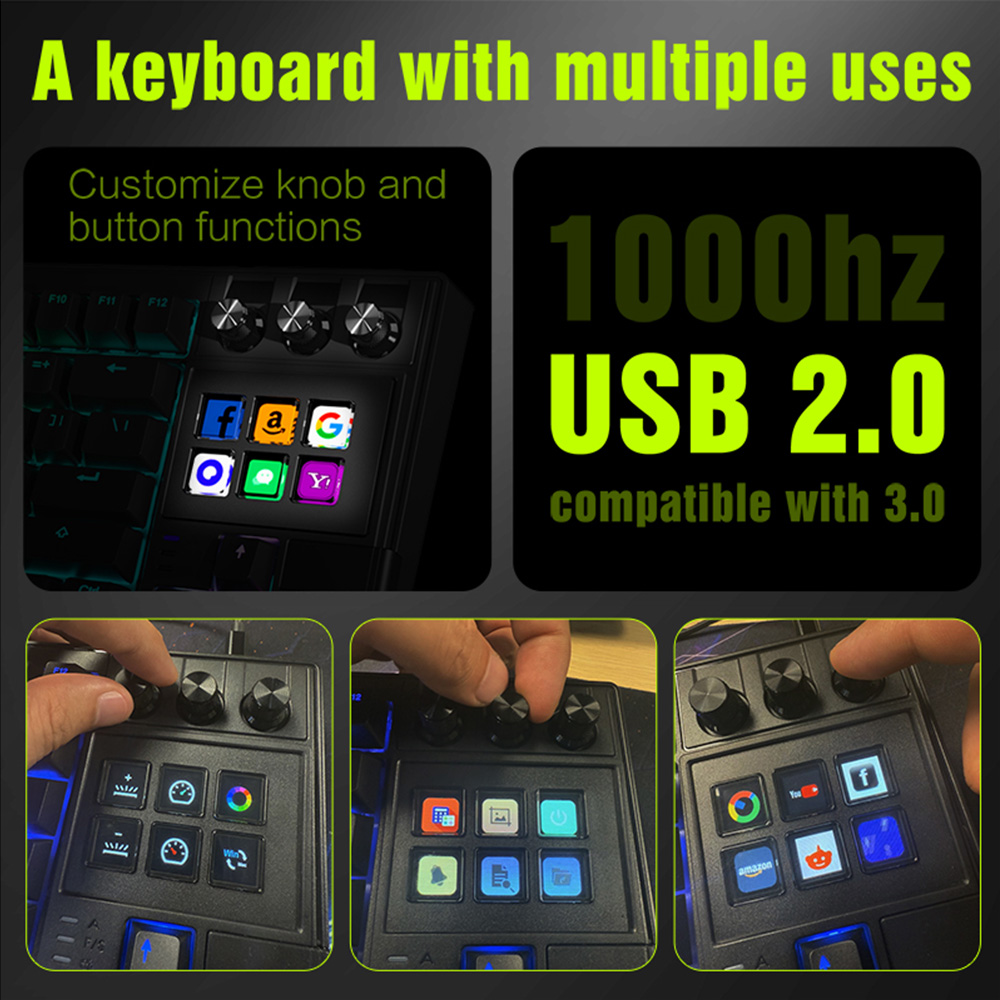 MRSVI K1 PRO Visual LCD AI Key - Keyboard Gaming Transparent reseña y precio