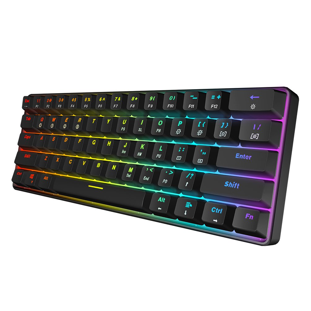 SKYLOONG GK61 Mini Portable 60 - Keyboard Gaming Transparent reseña y precio