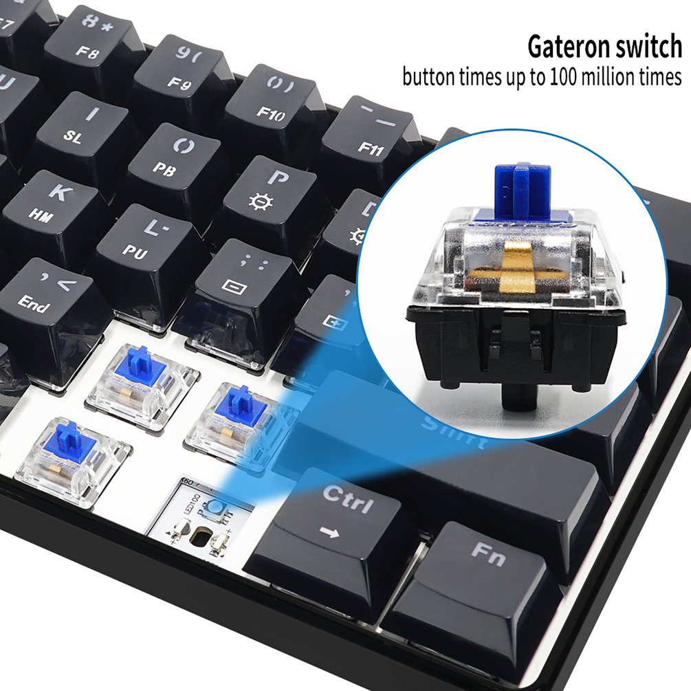 SKYLOONG GK61 Mini Portable 60 - Keyboard Gaming Transparent reseña y precio