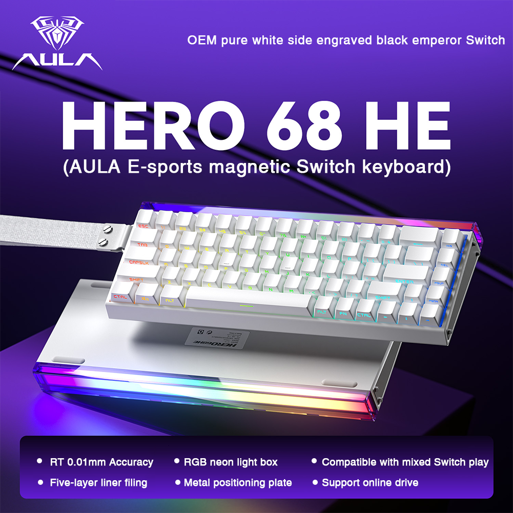 AULA HERO 68HE Magnetic Switch - Gaming Keyboard Expensive reseña y precio