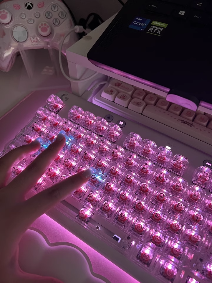 Crystal Transparent Cherry Pro - Keyboard Gaming Transparent reseña y precio