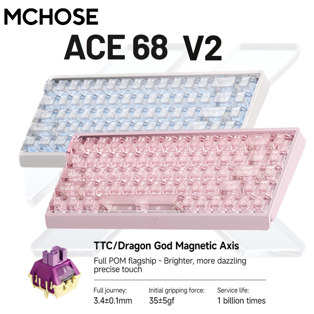 MCHOSE ACE68 V2 Gaming Keyboar - Gaming Keyboard Expensive reseña y precio
