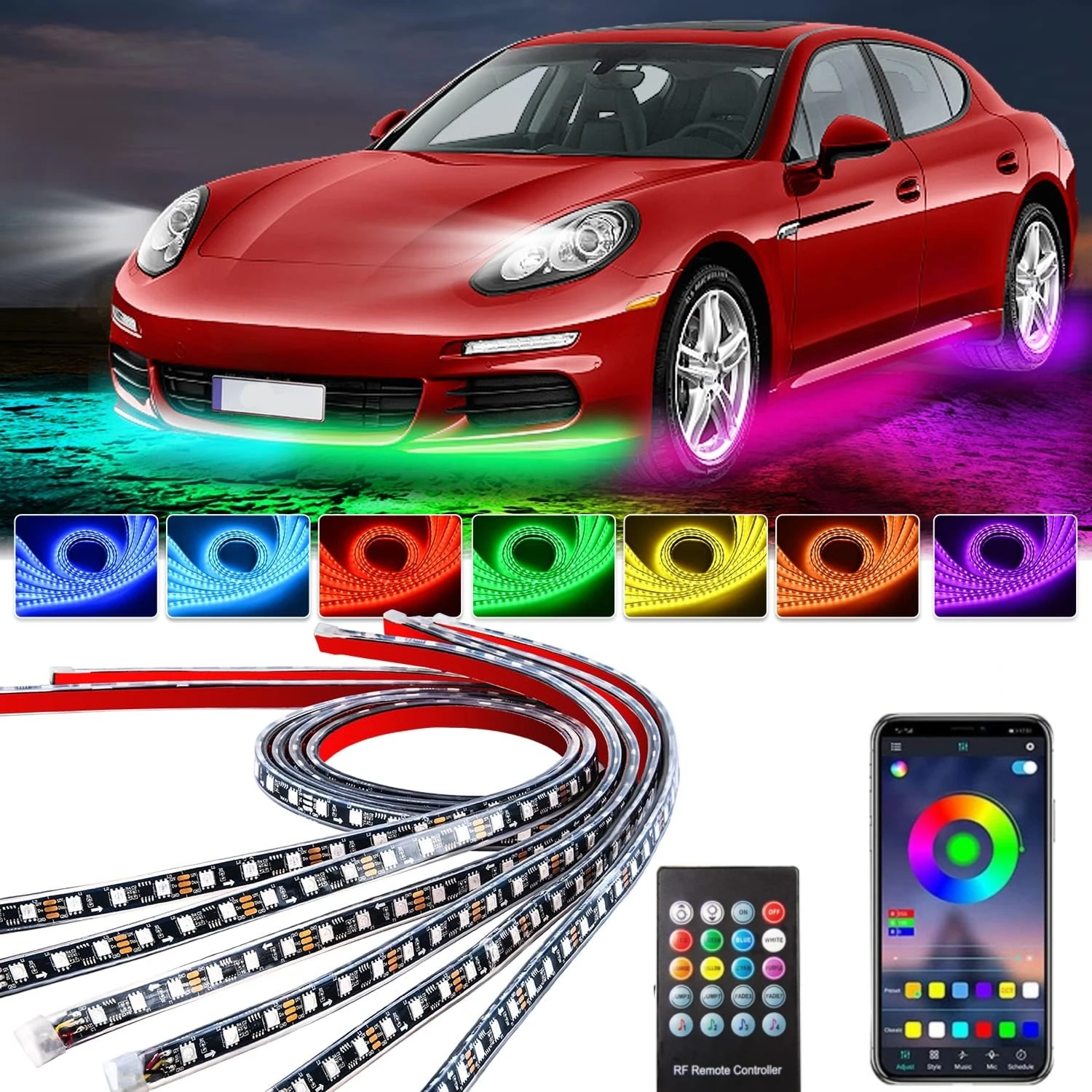 Car Underglow Neon Light Flexi - Rgb Underglow Strip reseña y precio
