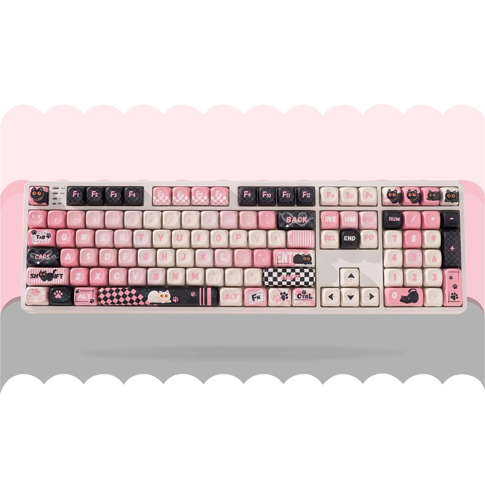Custom MOA Profile Black Pink  - Keyboard Gaming Black reseña y precio