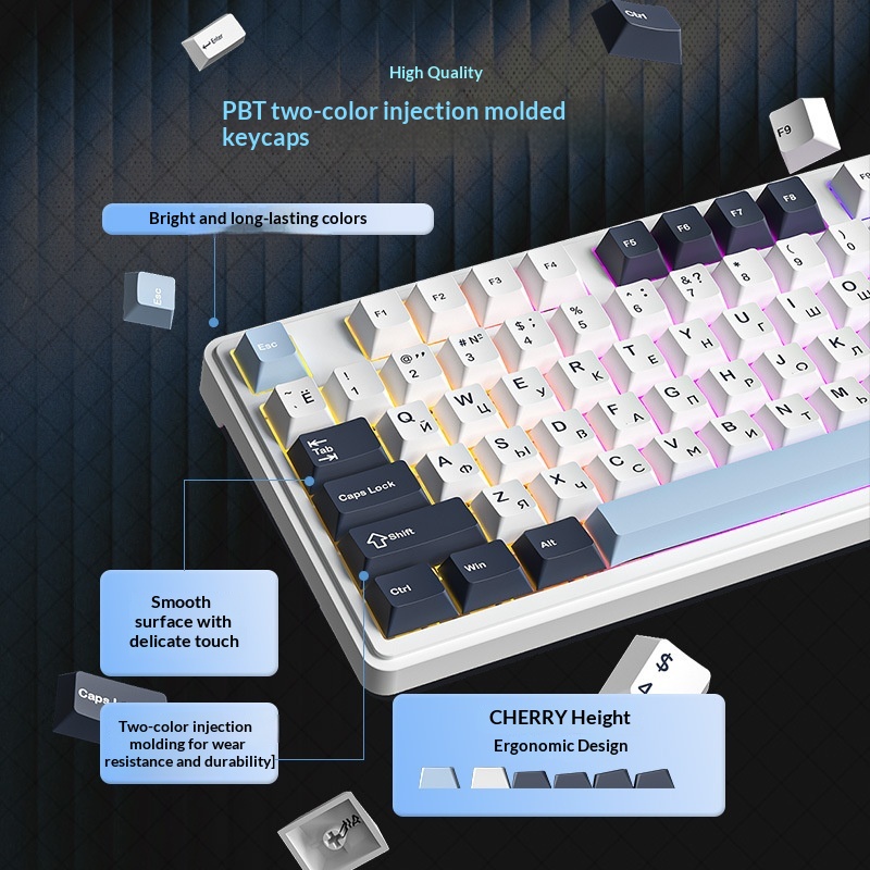 Furycube Rx75 Pro Tri Mode Rus - Gaming Keyboard Not Typing reseña y precio