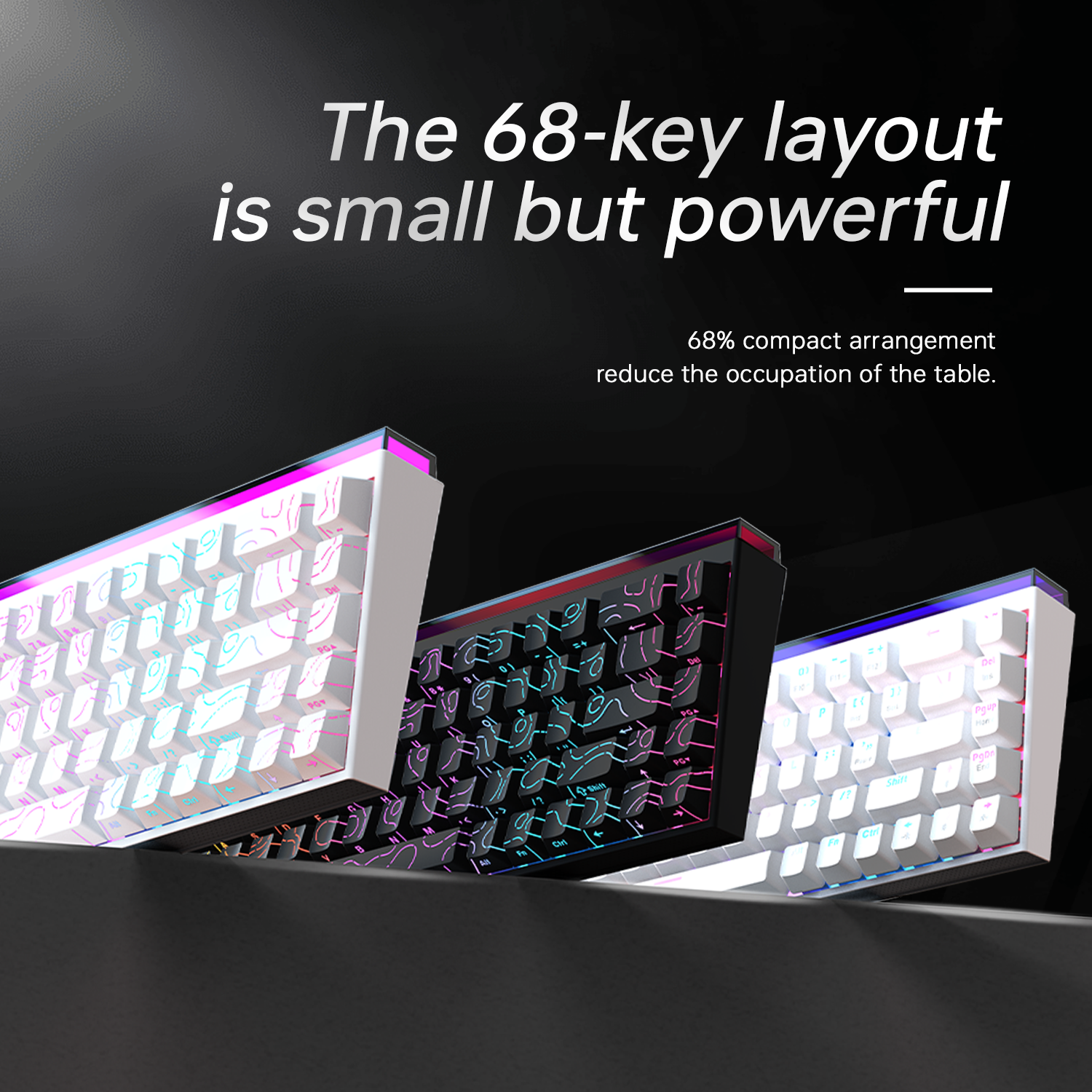 New Ajazz Nacodex Nk68 Mechani - Keyboard Gaming Transparent reseña y precio