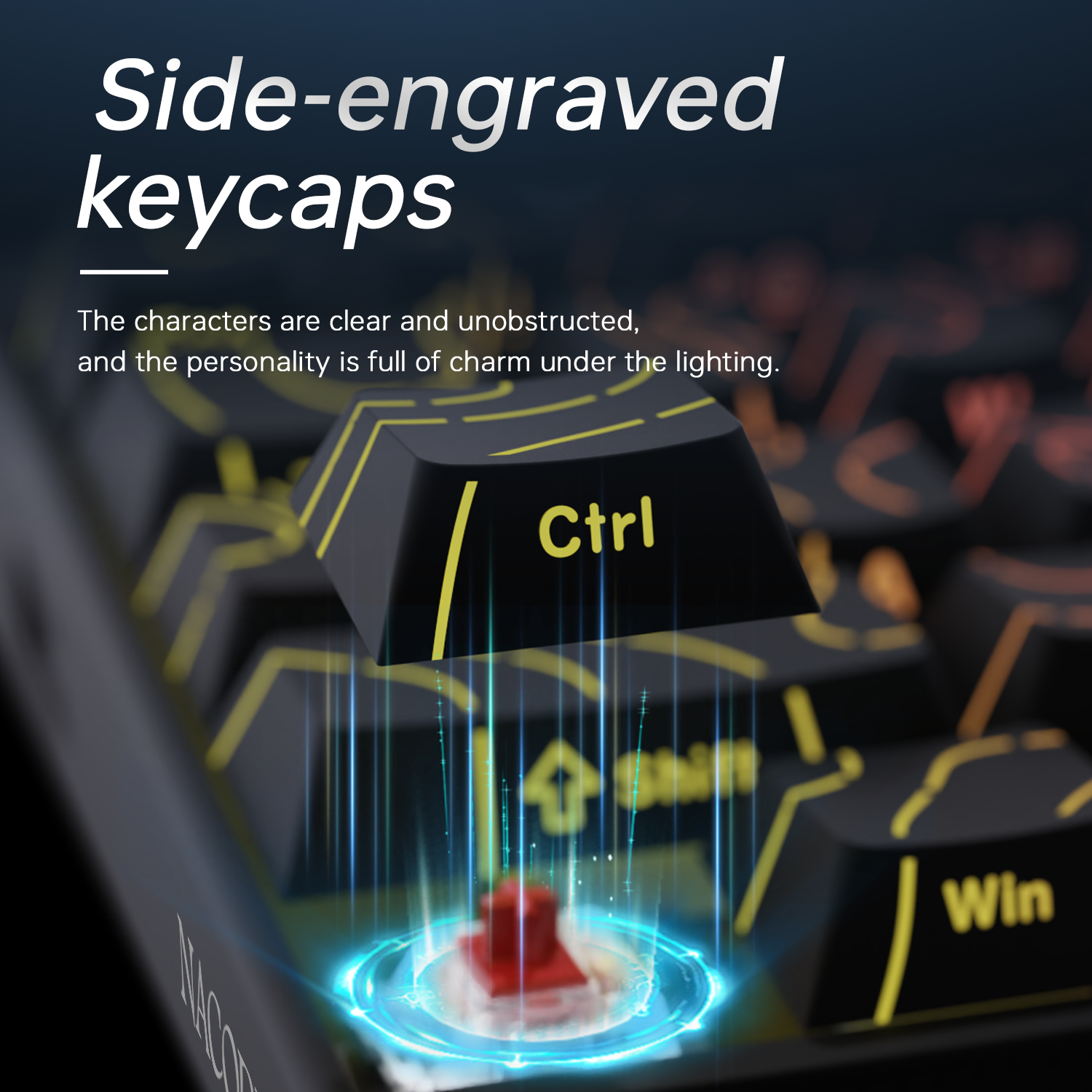 New Ajazz Nacodex Nk68 Mechani - Keyboard Gaming Transparent reseña y precio