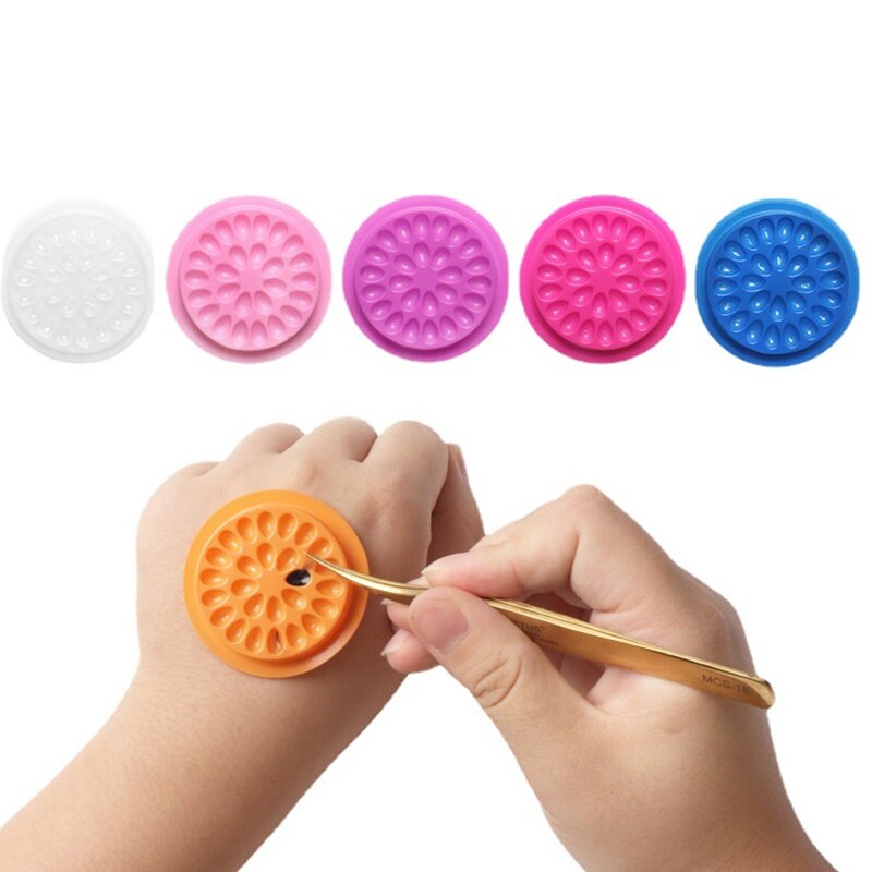 100pcs Eyelash Glue Holder Eye - Gasket Mount Kit reseña y precio