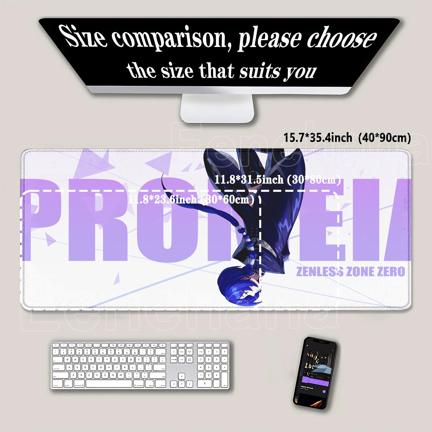Anime Girl Promeia Mouse Pad Z - Gaming Keyboard Typewriter reseña y precio