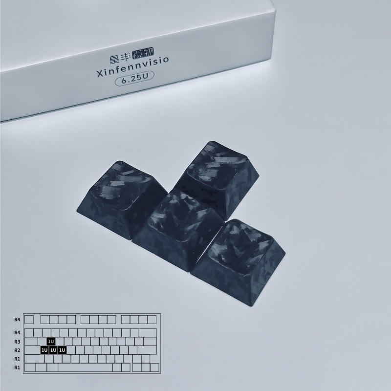 Black Carbon Fiber Keycaps 1pc - Keyboard Gaming Black reseña y precio