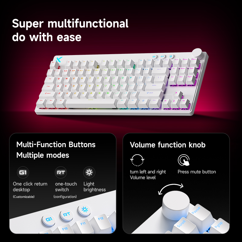 Mchose Mix87 Magnetic Swtich K - Gaming Keyboard Expensive reseña y precio