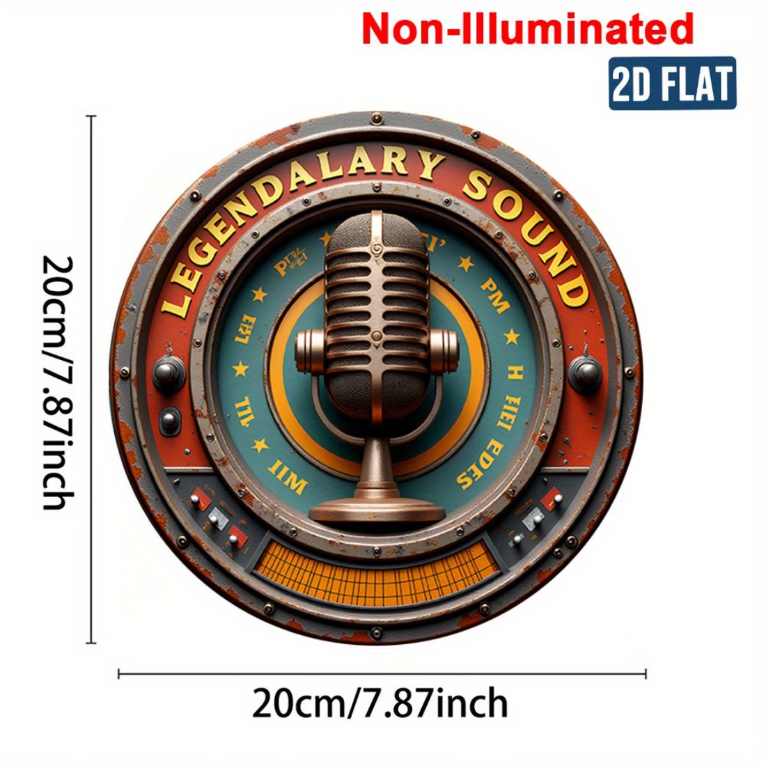 Vintage Stereo Wall Art 2D Met - Brass Weight Plate reseña y precio