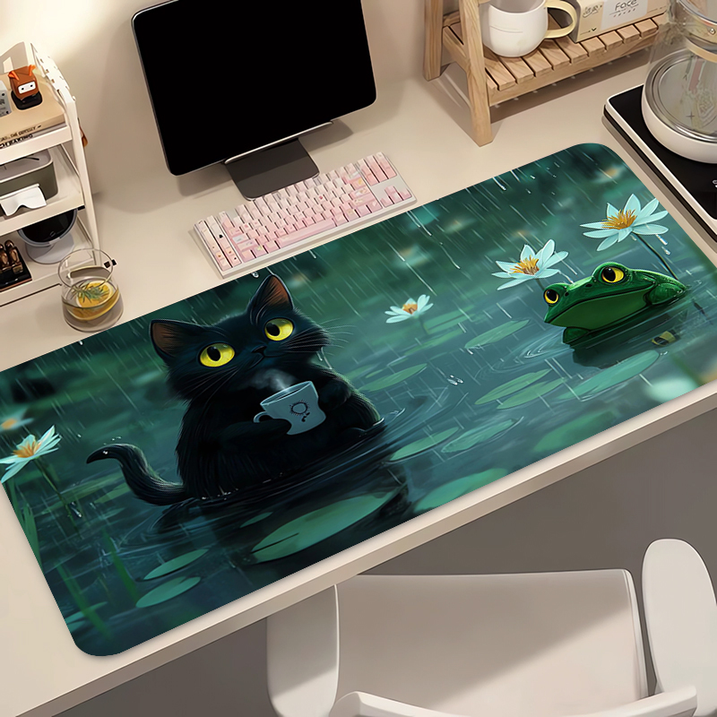 Kawaii Black Cat Silicone Soft - Gaming Keyboard Nearby reseña y precio