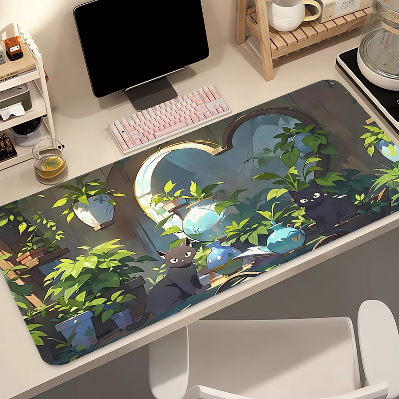 Kawaii Black Cat Silicone Soft - Gaming Keyboard Nearby reseña y precio