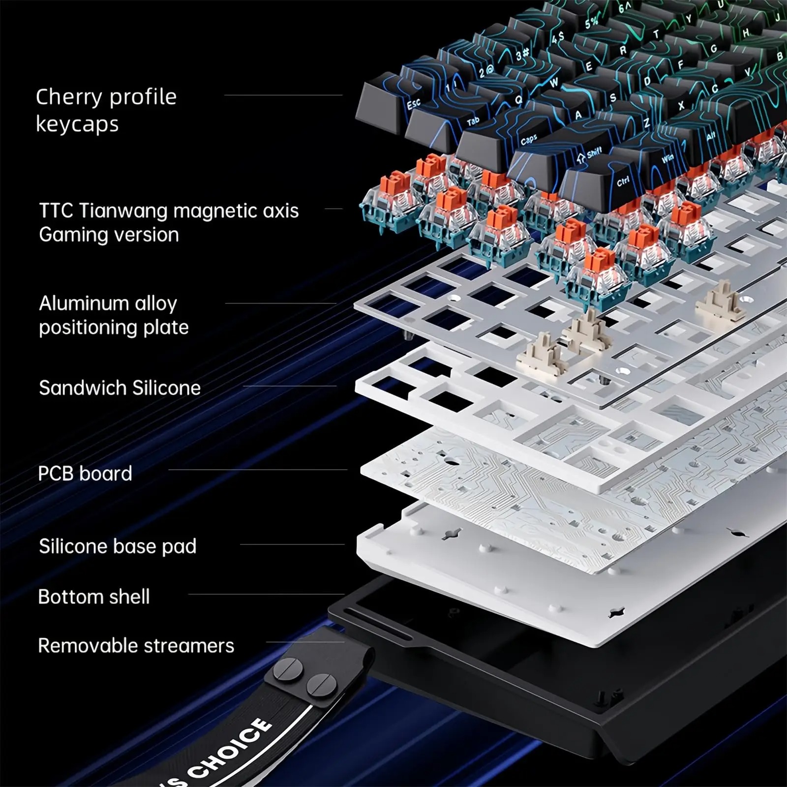MCHOSE ACE 68 Magnetic Switch  - Gaming Keyboard Expensive reseña y precio