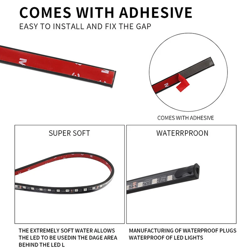 RGB Flexible LED Light bar Car - Rgb Underglow Strip reseña y precio