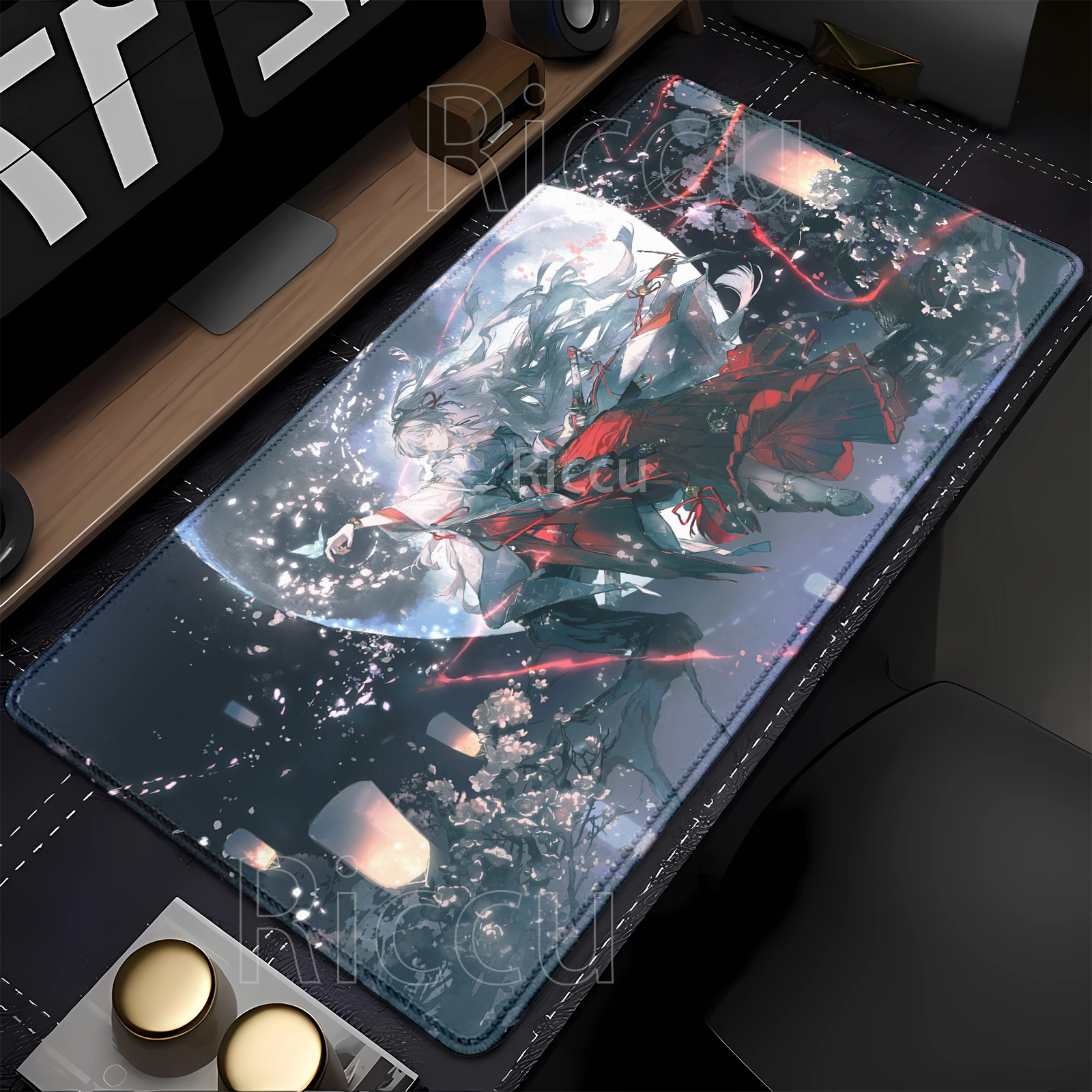Anime girl Hiyuki Wuthering Wa - Gaming Keyboard Typewriter reseña y precio
