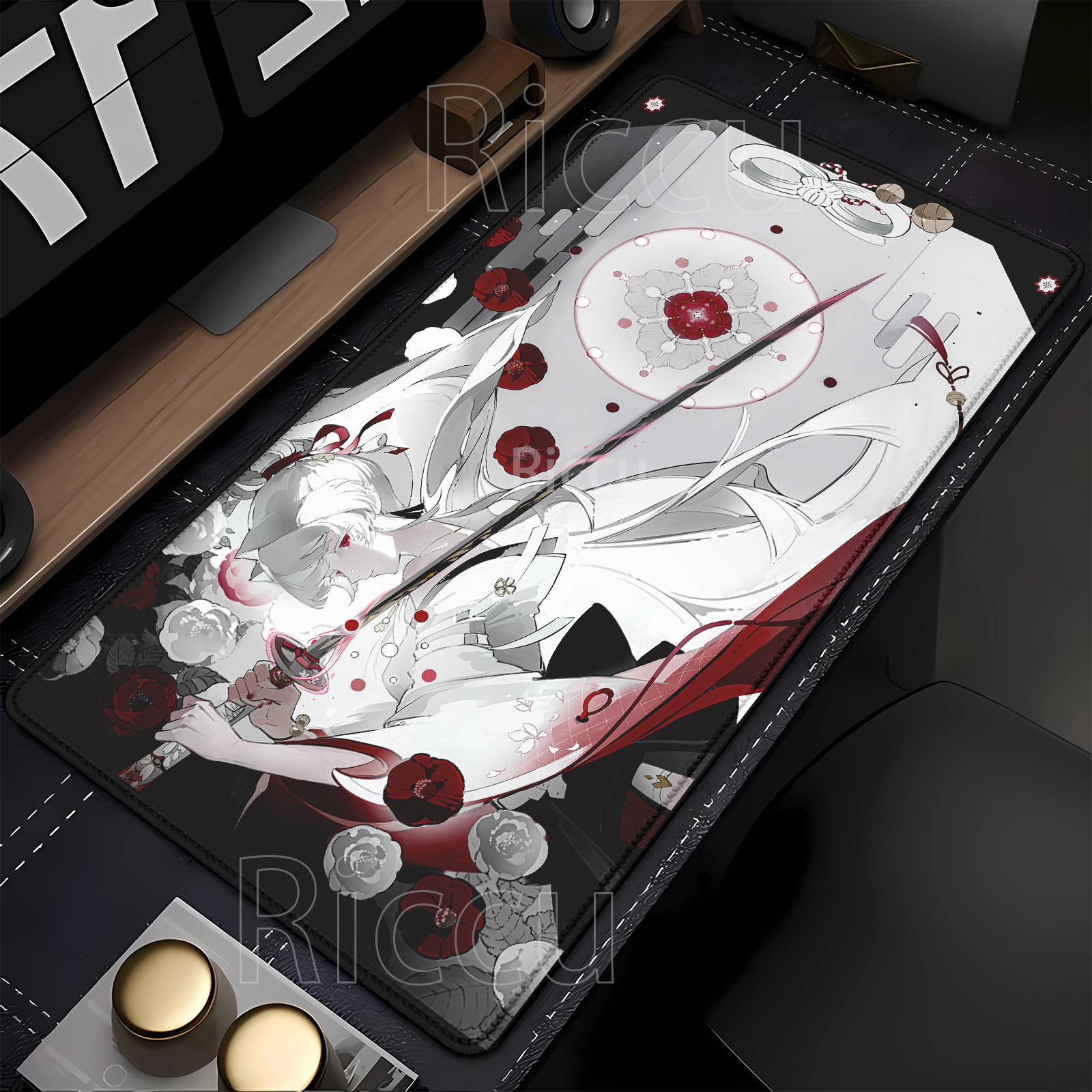 Anime girl Hiyuki Wuthering Wa - Gaming Keyboard Typewriter reseña y precio