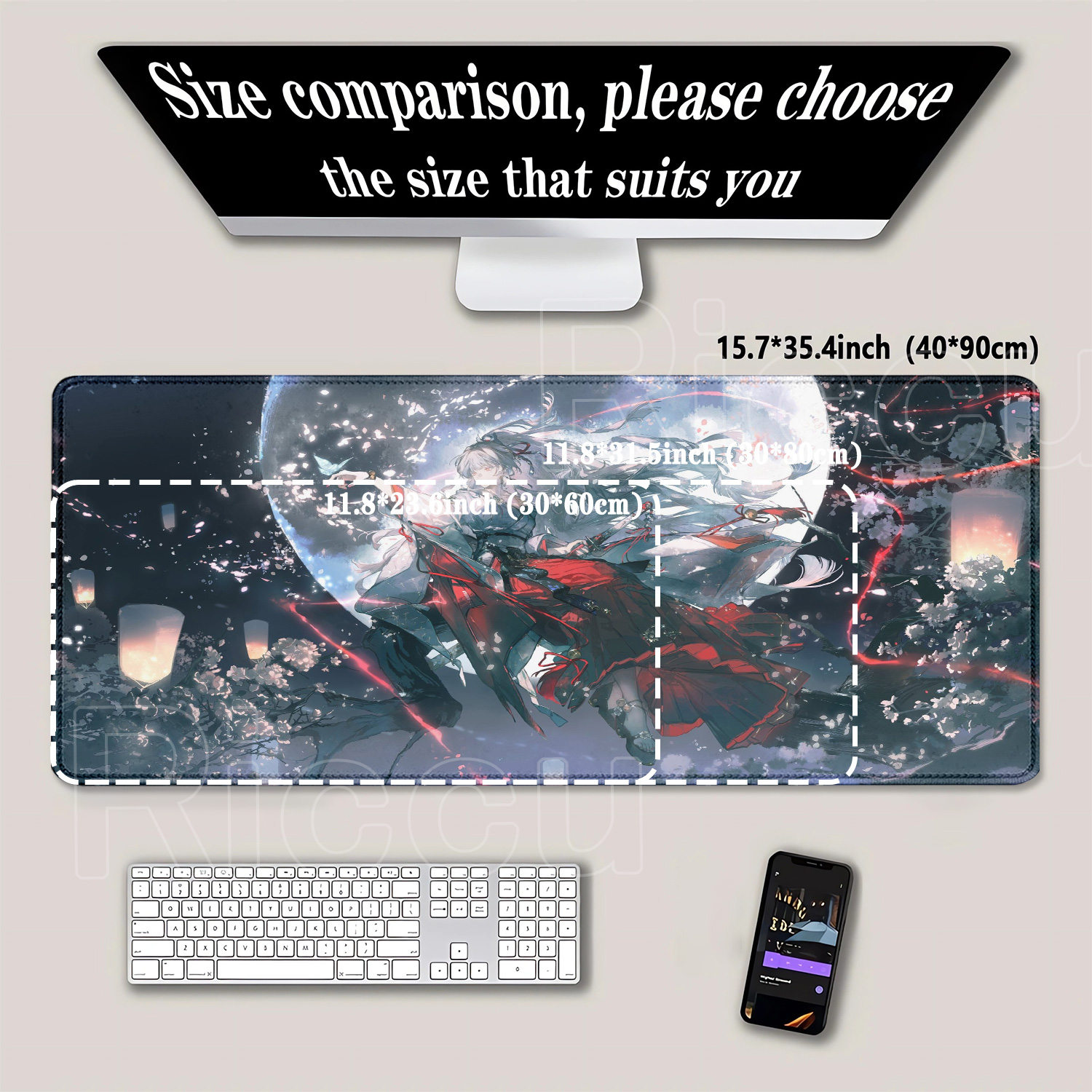 Anime girl Hiyuki Wuthering Wa - Gaming Keyboard Typewriter reseña y precio